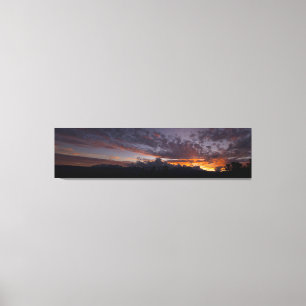 Sierra Sunset Panoramaaussicht gepackte Canvas Pri Leinwanddruck