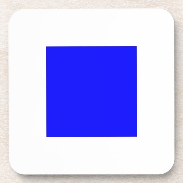 SIERRA White mit Blue Square Untersetzer (Vorderseite)