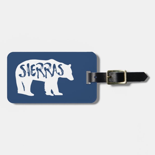 Sierras Bear Gepäckanhänger (Vorderseite horizontal)