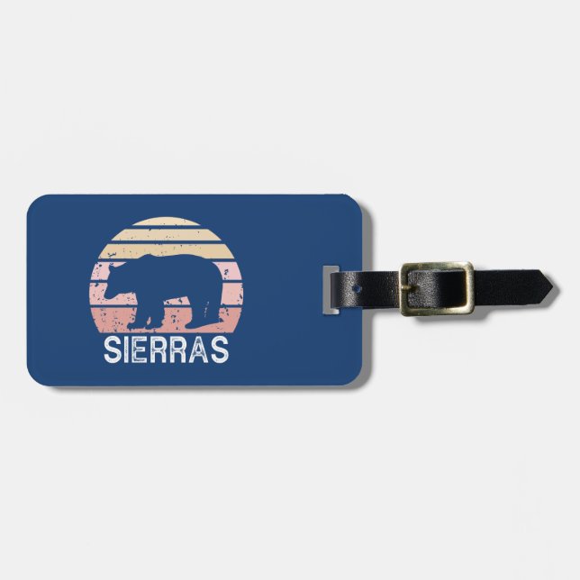 Sierras Retro Bear Gepäckanhänger (Vorderseite horizontal)
