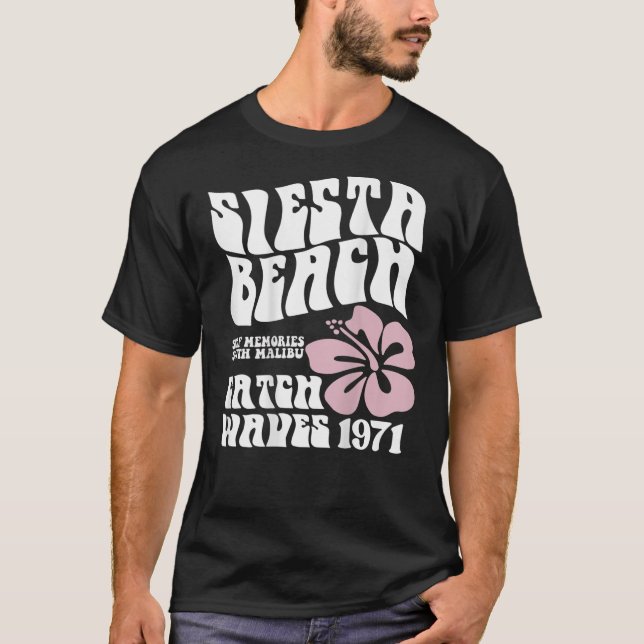 Siesta Beach Surf Erinnerungen Süd Malibu Fangwell T-Shirt (Vorderseite)