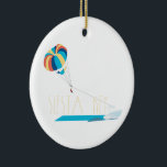 Siesta Key Beach Parasailing Keramik Ornament<br><div class="desc">Die Eile des freien Falls ist anders als jedes andere Gefühl auf der Welt. Mit diesem Siesta Key Parasailing Design auf Kleidung,  Haushaltswäsche und vielem mehr für das Abenteuer machen Sie jedes Mal ein perfektes Geschenk.</div>