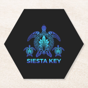 Siesta Key Florida FL Ocean Blue Turtle Souvenirs Untersetzer