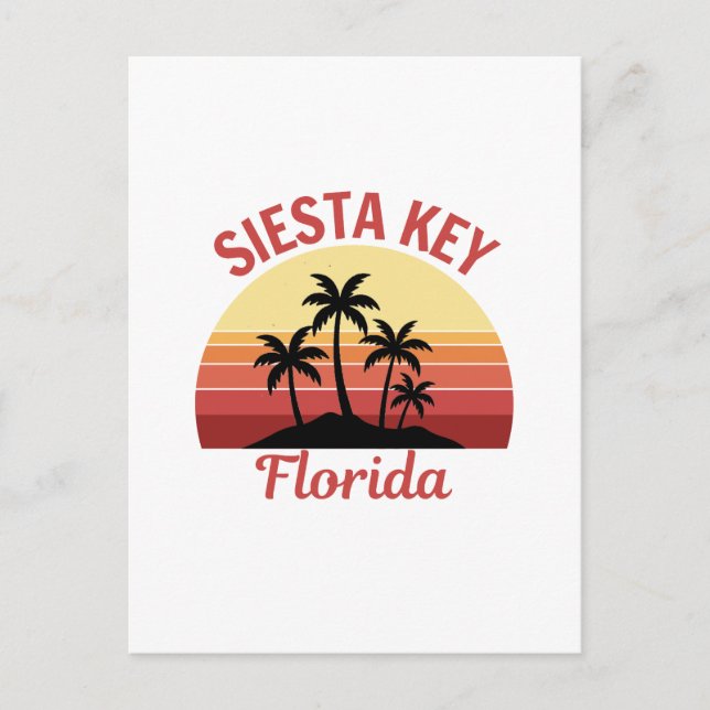 Siesta Key Florida Postkarte (Vorderseite)