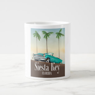 Siesta Key Florida Reiseplakat Jumbo-Tasse