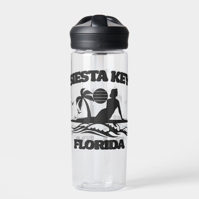Siesta Key Florida  Trinkflasche (Vorderseite)