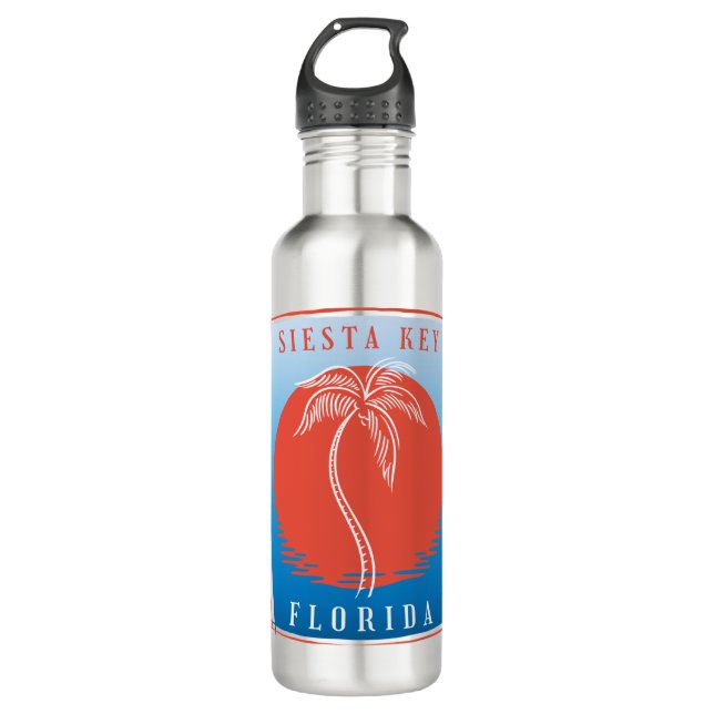 Siesta Schlüsselpalme Edelstahlflasche (Vorderseite)