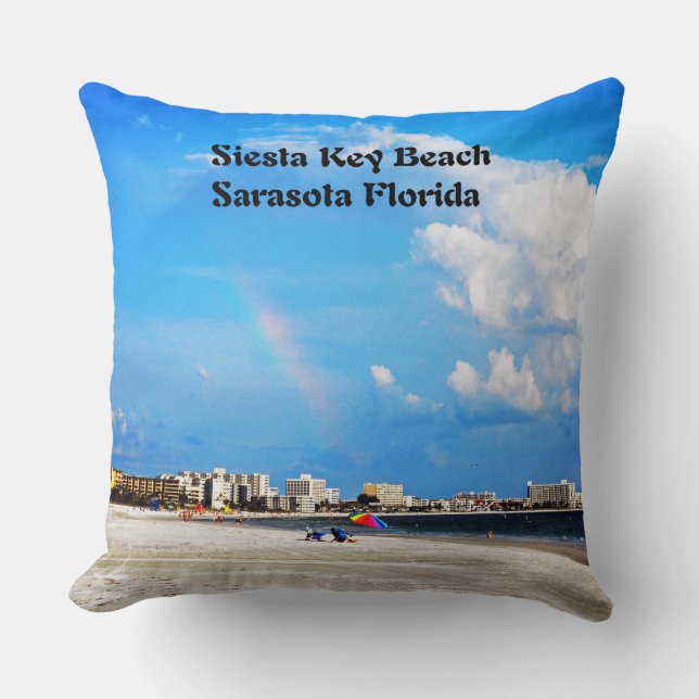 Siesta-Schlüsselstrand Kissen (Vorderseite)
