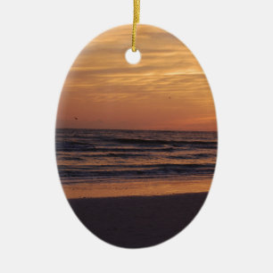 Siesta-Schlüsselstrand-Sonnenuntergang Keramikornament