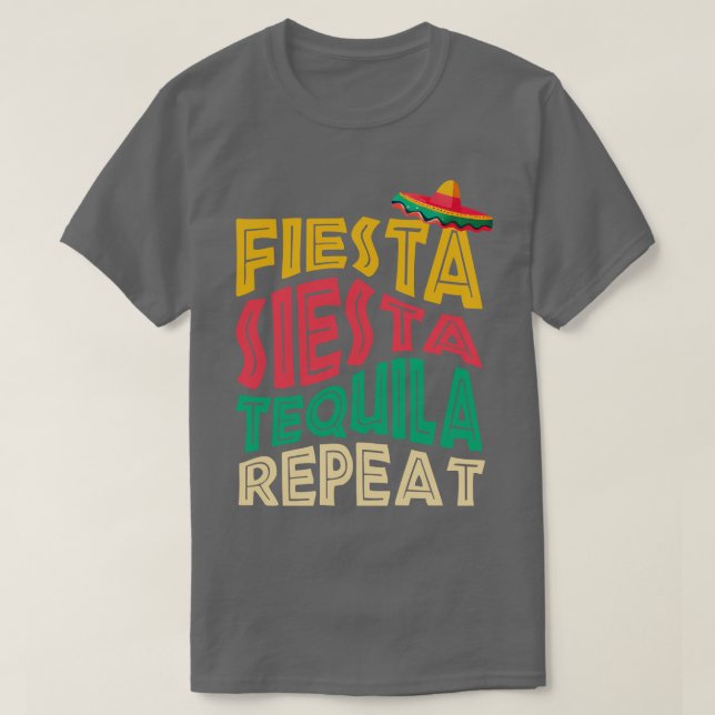 Siesta Tequila Repeat T-Shirt (Design vorne)