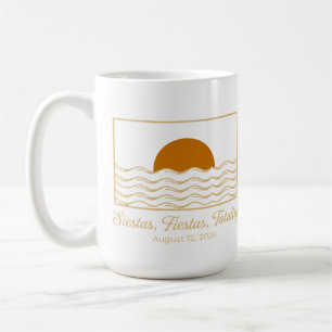 Siestas Fiestas Totalität Spanien Sonnenfinsternis Kaffeetasse