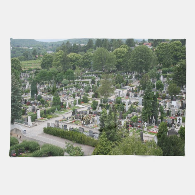 Sieveringer Friedhof Geschirrtuch (Horizontal)