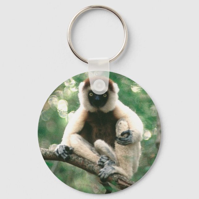 Sifaka Key Fob Schlüsselanhänger (Vorderseite)