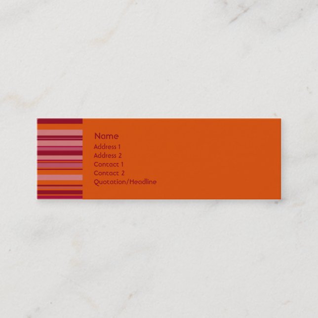 Sifflement de framboise • Carte de profil (Devant)