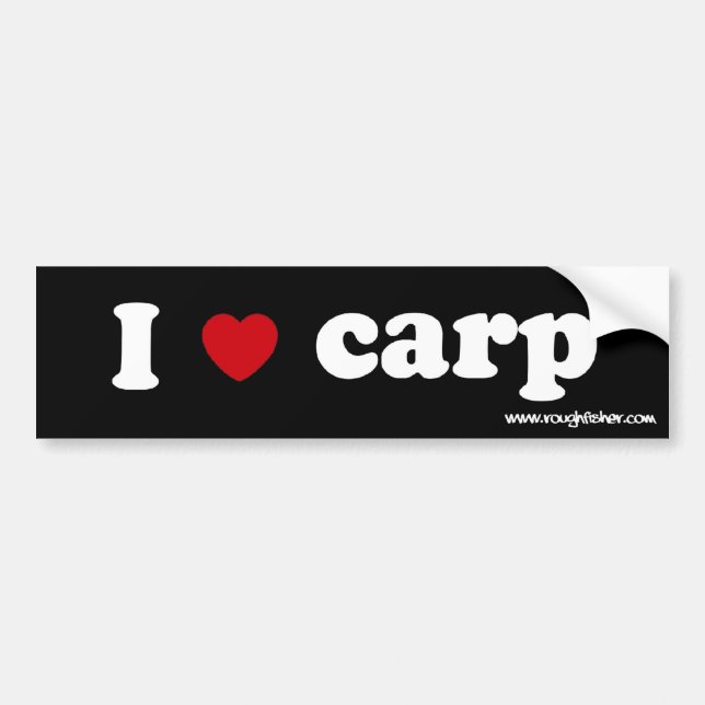 Sig Karpfen des Herzens I Autoaufkleber (Vorne)