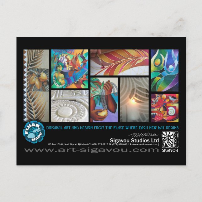 SIGAVOU STUDIOS POSTKARTE (Vorderseite)