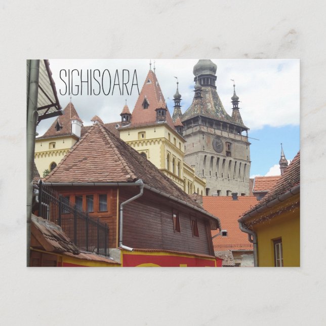 Sighisoara Mittelalterliche Stadt Postkarte (Vorderseite)