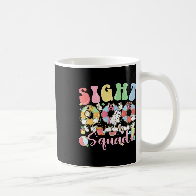 Sight Squad Summer Vibes Funny Optometrie Ophthalm Kaffeetasse (Rechts)