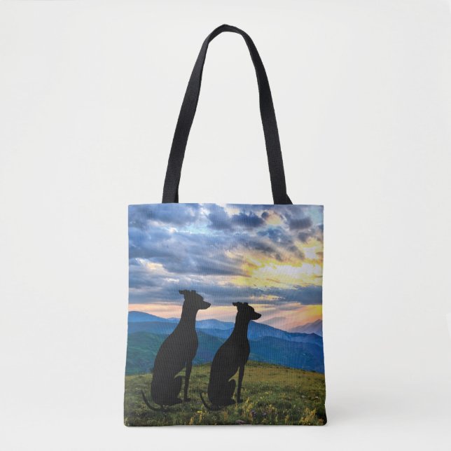 Sighthounds - Windhund Sunset Tasche (Vorderseite)