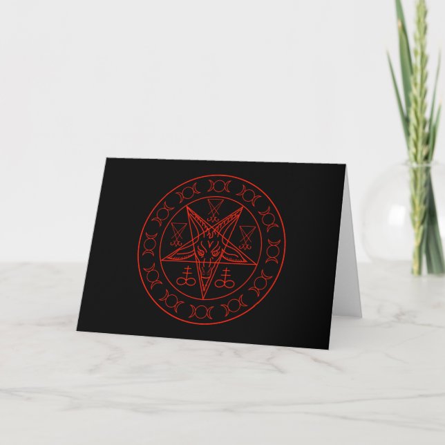 Sigil Baphomet dreifachen Mondes und sigil von Karte (Vorderseite)