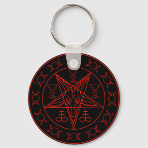 Sigil Baphomet dreifachen Mondes und sigil von Schlüsselanhänger