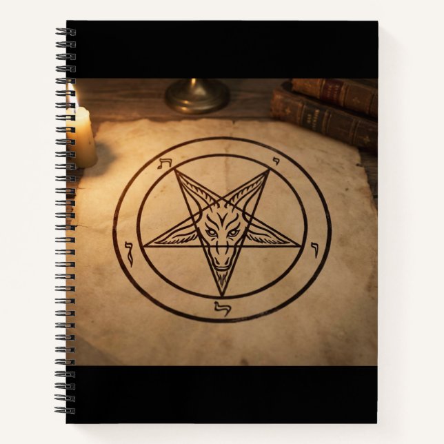 Sigil of Baphomet Notebook Notizbuch (Vorderseite)