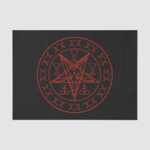 Sigil von Baphomet Dreiermond und Sigil von Luzife Seidenpapier