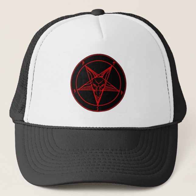 SIGIL VON BAPHOMET TRUCKERKAPPE (Vorderseite)