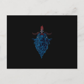 Sigil von Baphomet-Ziege von Mendes Satan Dark Got Einladungspostkarte
