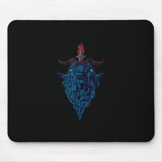 Sigil von Baphomet-Ziege von Mendes Satan Dark Got Mousepad (Vorne)