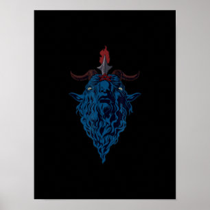 Sigil von Baphomet-Ziege von Mendes Satan Dark Got Poster
