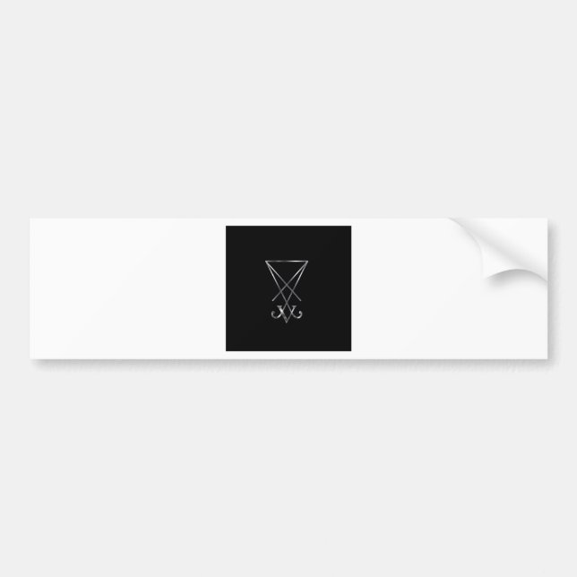 Sigil von Lucifer- A Symbol von Satanism Autoaufkleber (Vorne)