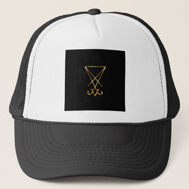 Sigil von Lucifer- A Symbol von Satanism Truckerkappe (Vorderseite)