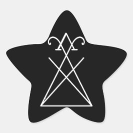 Sigil von Lucifer Morningstar Star Shaped Sticker