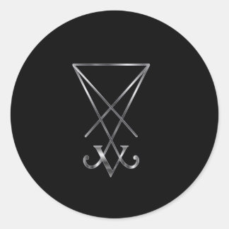 Sigil von Luzifer - Ein Symbol des Satanismus Runder Aufkleber