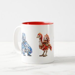 Sigilkin-Elementartrupp - berittene Reiter & Krieg Zweifarbige Tasse