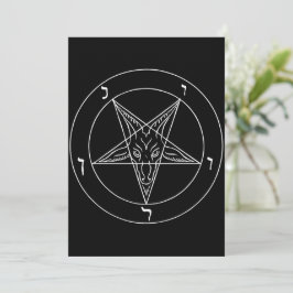 Sigill des Baphomet Feiertagskarte
