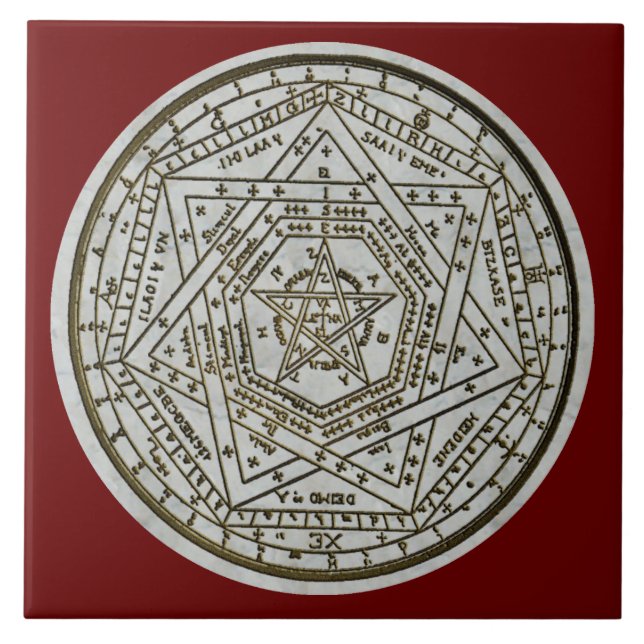 sigillum dei aemeth fliese (Vorderseite)