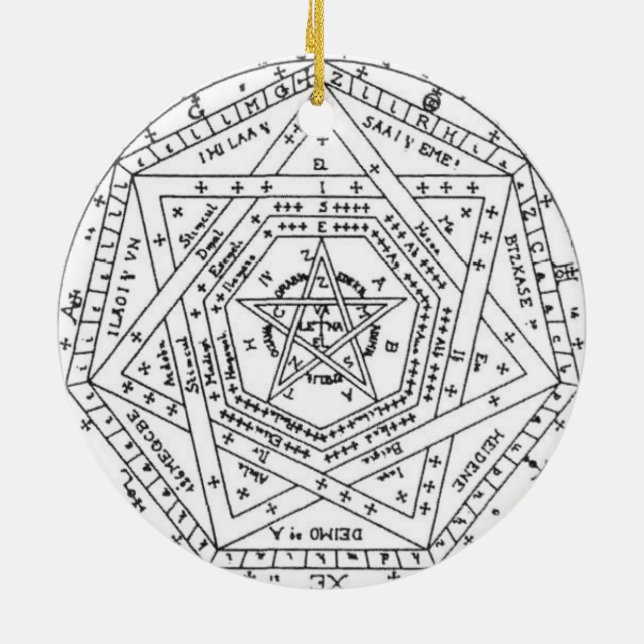 Sigillum Dei Aemeth Keramik Ornament (Hinten)