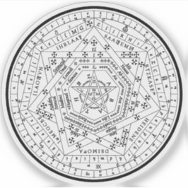 Sigillum Dei Aemeth (schwarz) Aufkleber