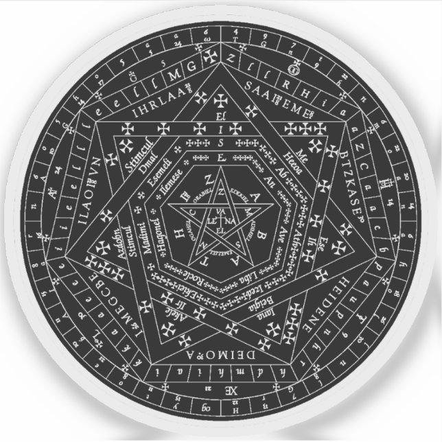 Sigillum Dei Aemeth (weiß) Aufkleber (Vorderseite)