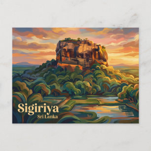 Sigiriya-Felsenfestung Sri Lanka Postkarte