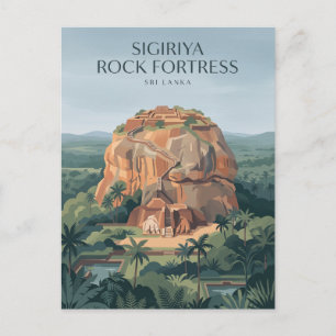 Sigiriya-Felsenfestung Sri Lanka Postkarte