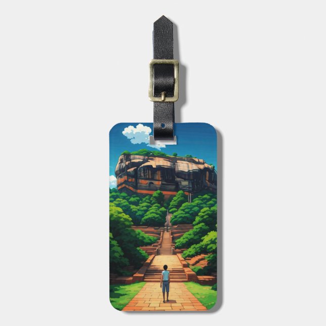 Sigiriya Rock Festung Sri Lanka Gepäckanhänger (Vorderseite vertikal)