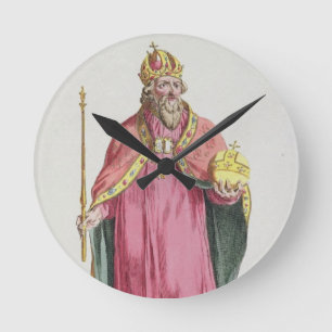 Sigismund (1368-1437) heiliger römischer Kaiser Runde Wanduhr