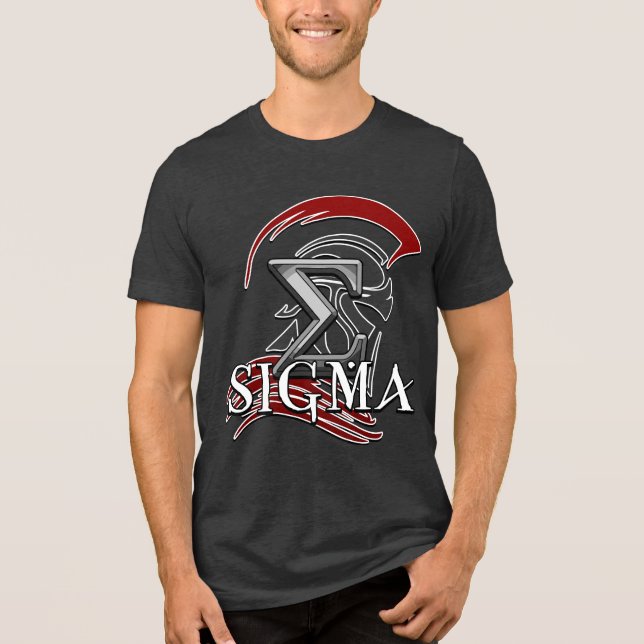 SIGMA 3b Herren Basic T-Shirt Tri-Blend Shirt (Vorderseite)
