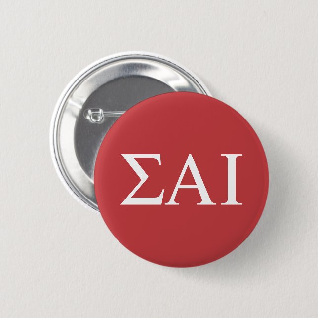 Sigma Alpha Iota griechische Buchstaben Button (Vorne & Hinten)