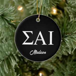 Sigma Alpha Iota griechische Buchstaben Keramik Ornament