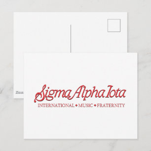 Sigma Alpha Iota Internationale Musik-Schwesternsc Postkarte