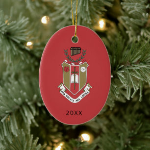 Sigma Alpha Iota Musik-Schwesternschaft-Wappen Keramik Ornament